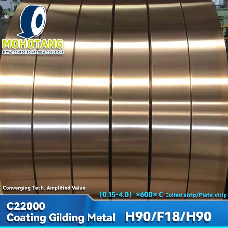 TOMBAC STEEL TOMBAC TOMBAC STEEL TOMBAC-St-Cuzn10 H90/If/H90 C22000 /If/ C22000 Coating Gilding Metal Brass 90 Clad on Both Sides - Image 3