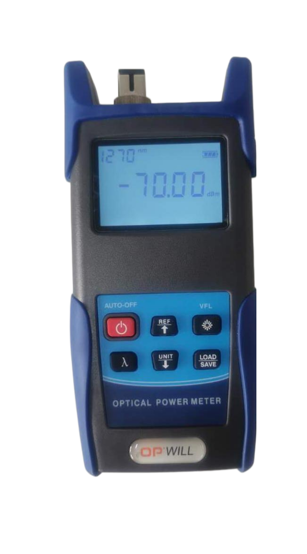 WG1019-MPO Handheld MPO Power Meter-12/24-Fiber, 850-1625nm,-70dBm, VFL & USB Data Export, for Data Center & AI Cluster MPO Cabling Certification