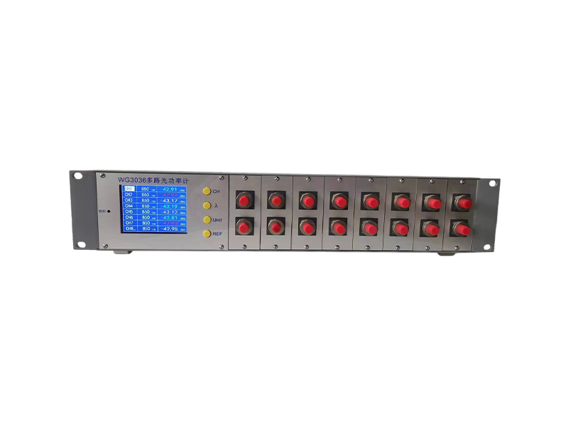 WG3036 16-Channel Parallel Optical Power Meter -850-1625nm, 0.1dB Accuracy, USB/LAN Programmable, for 400G/800G Optical Module & O-Band Testing