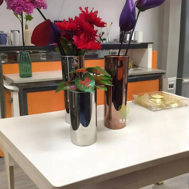 Stainless Steel Artistic Flower POTS for Office Areas - Image 3