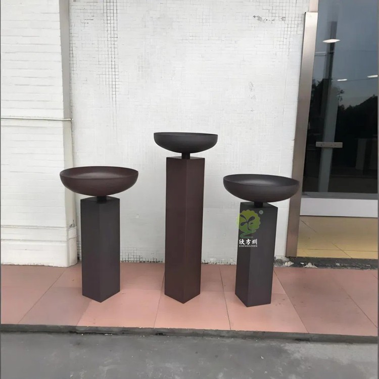 Stainless Steel Artistic Flower POTS for Office Areas - Image 2