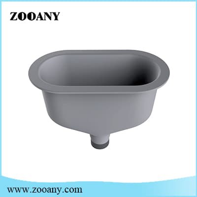 ZAS007 polypropylene  flat cup sink for fume hood - Image 2