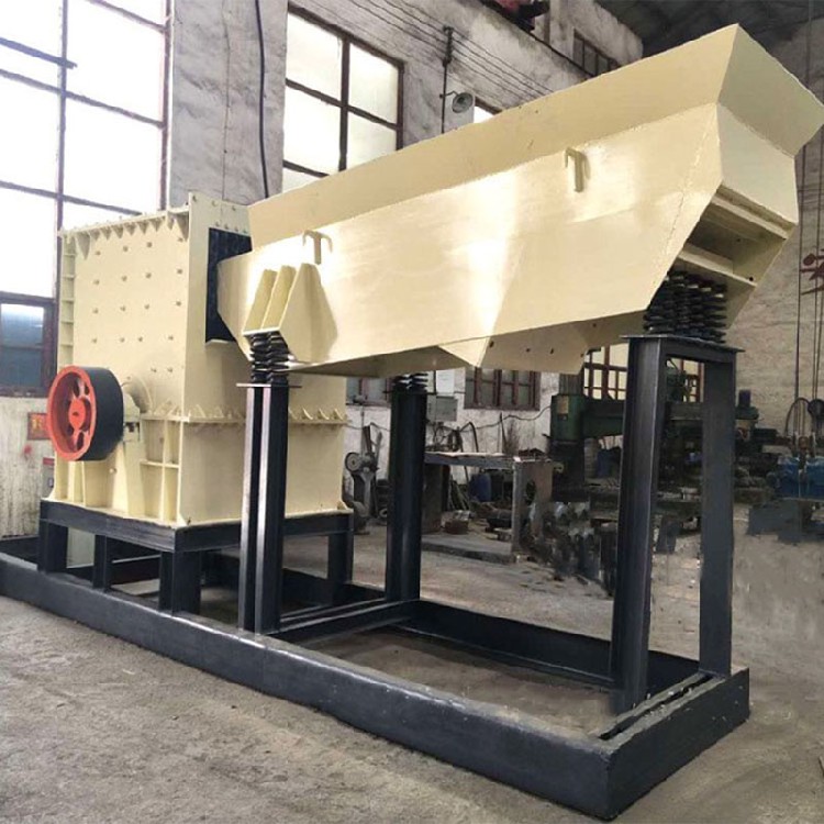 Box crusher with large feeding inlet Mobile box crusher equipment for construction waste and limestone - Image 4