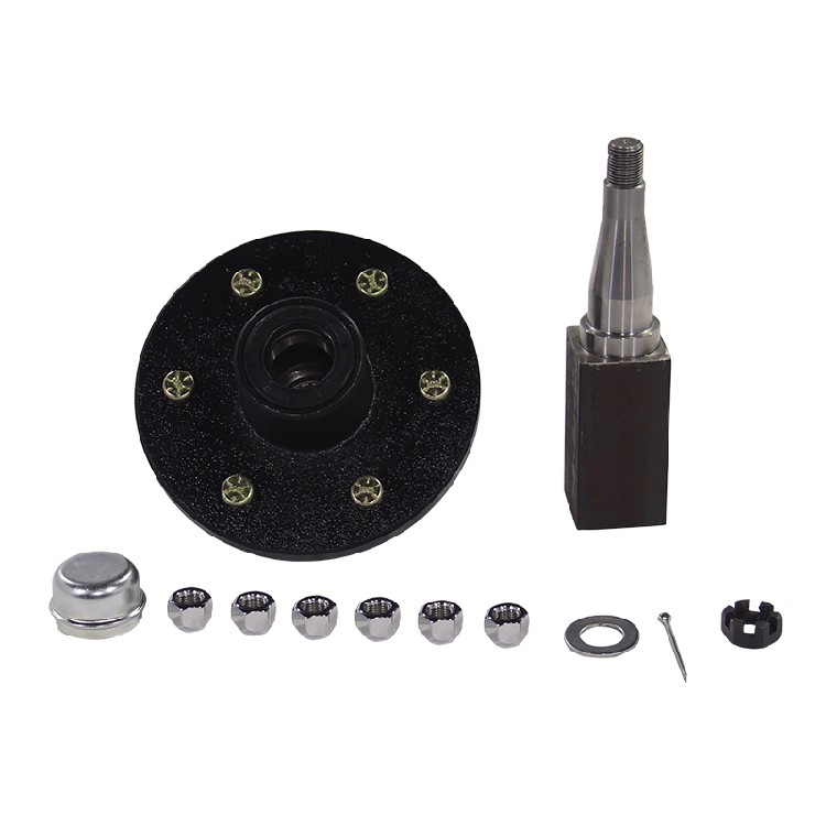 Trailer and RV Specific Non-Brake Chassis Hub And Spindle Assembly | Shiao Trailer Chassis Manufacturing Factory - Image 4