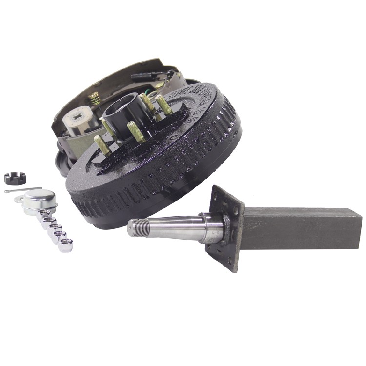 Trailer RV Specific Brake Drum Hub And Spindle Assembly | Electric Brake, Hydraulic Brake, Hand Brake | Shiao Trailer Chassis Manufacturing Factory - Image 3