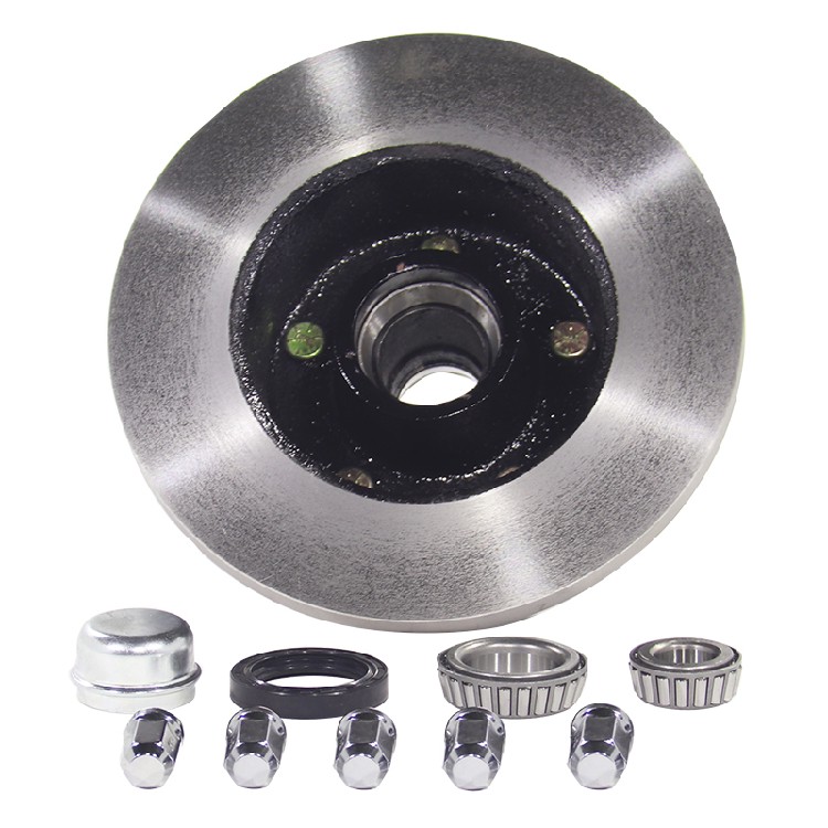 2000 lb, 4-Hole | Trailer Chassis Hub, Axle Spindle, Axle Assembly, Rear Axle Hub End For Towable RV, Light-Duty Trailer, Food Camping Trailer - Image 6