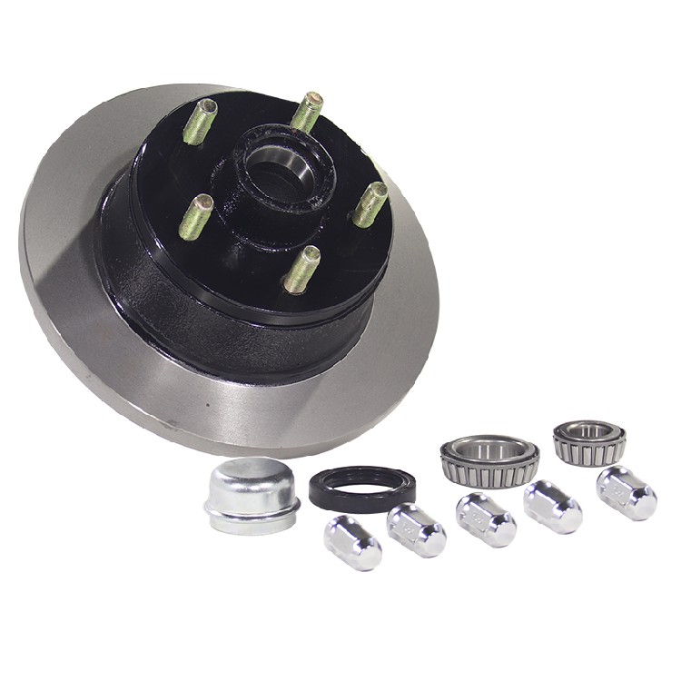 2000 lb, 4-Hole | Trailer Chassis Hub, Axle Spindle, Axle Assembly, Rear Axle Hub End For Towable RV, Light-Duty Trailer, Food Camping Trailer - Image 5