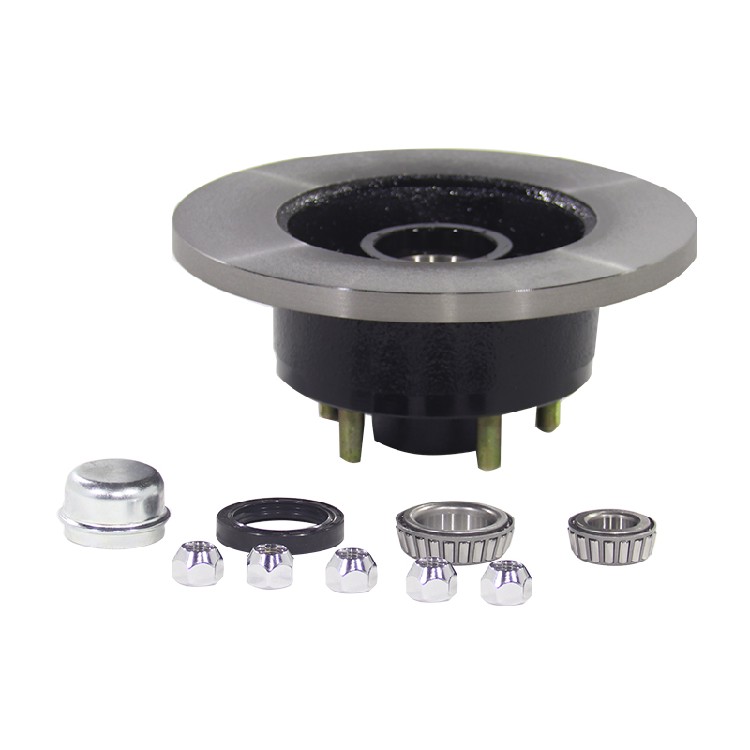 2000 lb, 4-Hole | Trailer Chassis Hub, Axle Spindle, Axle Assembly, Rear Axle Hub End For Towable RV, Light-Duty Trailer, Food Camping Trailer - Image 4
