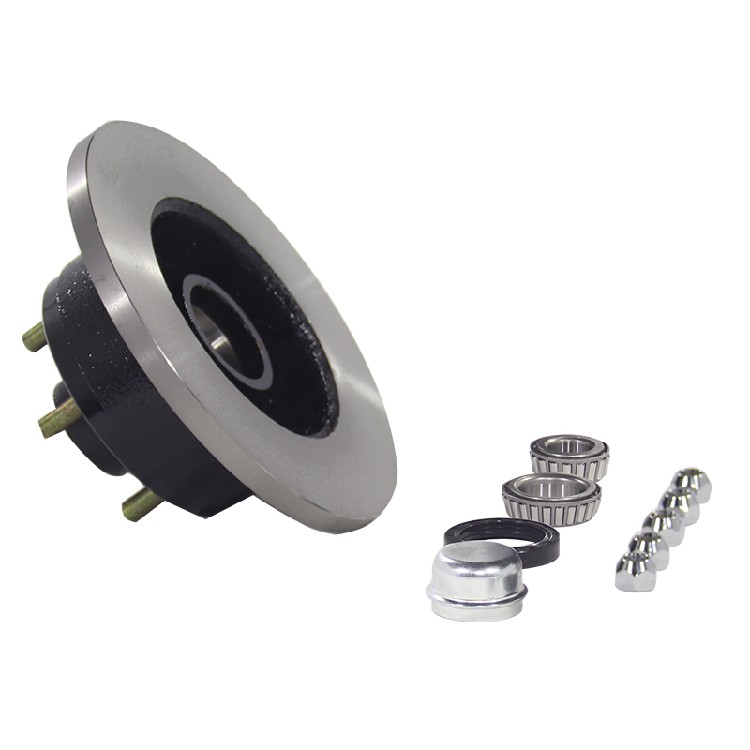 2000 lb, 4-Hole | Trailer Chassis Hub, Axle Spindle, Axle Assembly, Rear Axle Hub End For Towable RV, Light-Duty Trailer, Food Camping Trailer - Image 3