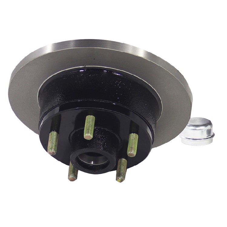 2000 lb, 4-Hole | Trailer Chassis Hub, Axle Spindle, Axle Assembly, Rear Axle Hub End For Towable RV, Light-Duty Trailer, Food Camping Trailer - Image 2