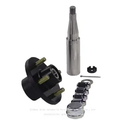 2200 lb, 5-Hole | Trailer Chassis Hub, Axle Spindle, Axle Assembly, Rear Axle Hub End For Towable RV, Light-Duty Trailer, Food Camping Trailer - Image 4