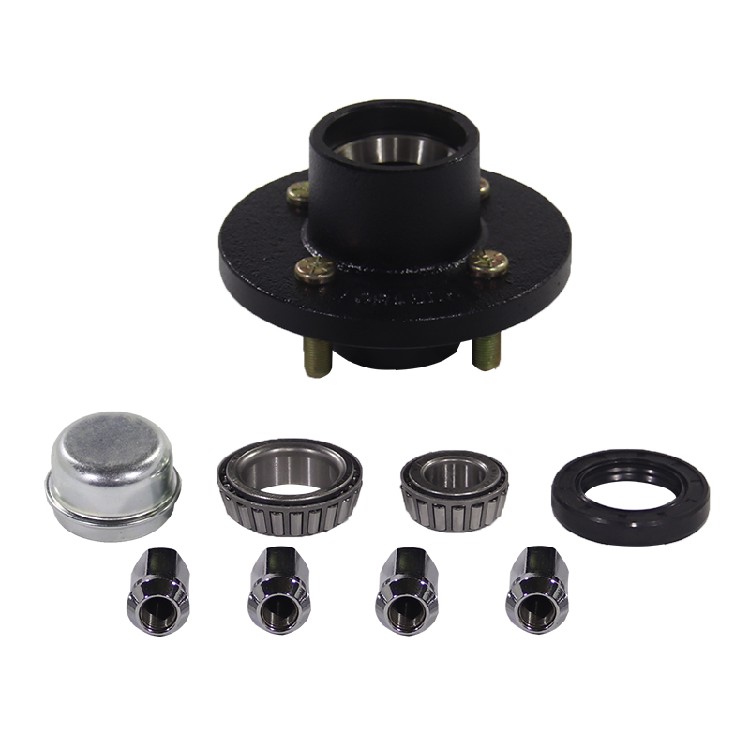 3500 lb, 4-Hole | Travel Trailer, Flatbed Trailer, Camper Trailer Specific Chassis Wheel Hub, Straight Rear Axle Assembly, Spindle, Hub End - Image 4