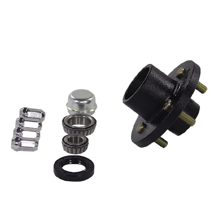 3500 lb, 4-Hole | Travel Trailer, Flatbed Trailer, Camper Trailer Specific Chassis Wheel Hub, Straight Rear Axle Assembly, Spindle, Hub End - Image 3