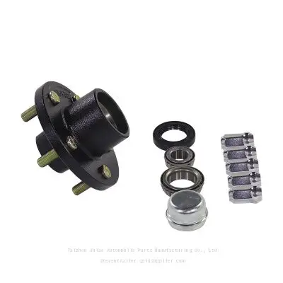 3500lb, 6-Hole | Motorcycle Trailer, Farm Trailer Specific Chassis Wheel Hub Assembly, Spindle, Through Axle Assembly, Bearing, Solid Hollow Axle - Image 4