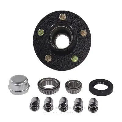 3500lb, 6-Hole | Motorcycle Trailer, Farm Trailer Specific Chassis Wheel Hub Assembly, Spindle, Through Axle Assembly, Bearing, Solid Hollow Axle - Image 5