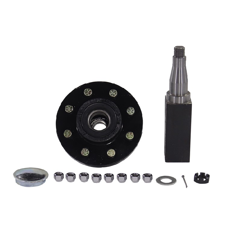 7000 lb, 8-Hole | Travel Trailer, Flatbed Trailer, Camper Trailer Specific Chassis Wheel Hub, Straight Rear Axle Assembly, Spindle, Hub End - Image 4
