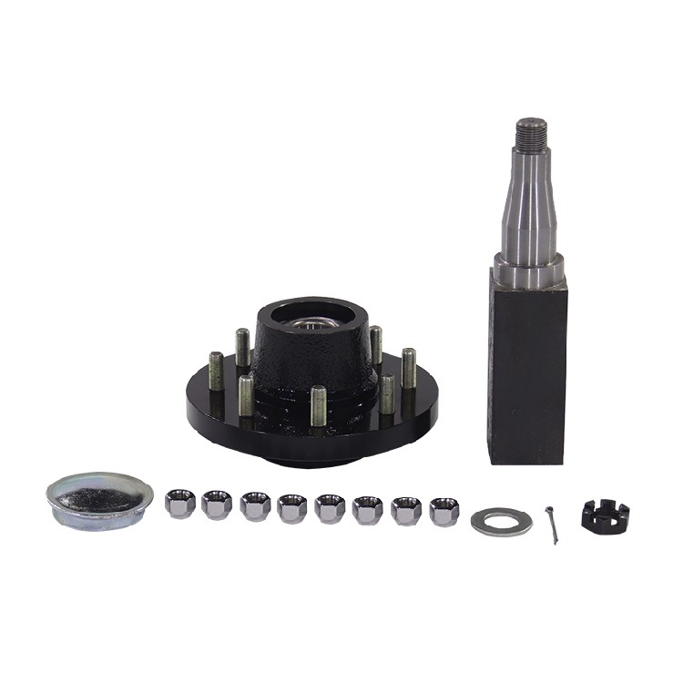 7000 lb, 8-Hole | Travel Trailer, Flatbed Trailer, Camper Trailer Specific Chassis Wheel Hub, Straight Rear Axle Assembly, Spindle, Hub End - Image 3