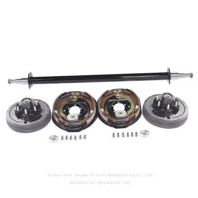 2000 lb, 6-Hole | Food Trailer, Catering Trailer, Camping Trailer, Travel Trailer's Spindle Assembly and Straight Axle Assembly | Rear Axle - Image 3