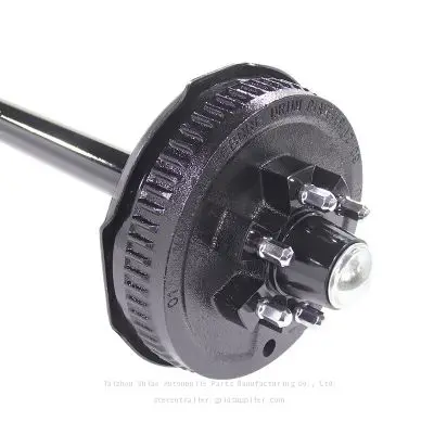2000 lb, 6-Hole | Food Trailer, Catering Trailer, Camping Trailer, Travel Trailer's Spindle Assembly and Straight Axle Assembly | Rear Axle - Image 4