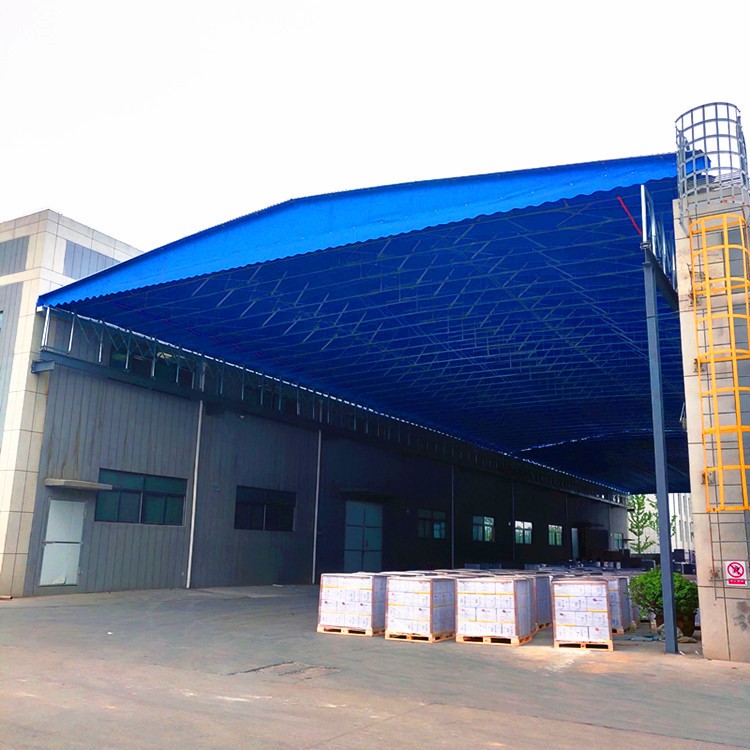 Vietnam on-site installation Electric folding sunshade Thank you for the aisle electric retractable canopy Track-type electric canopy - Image 2