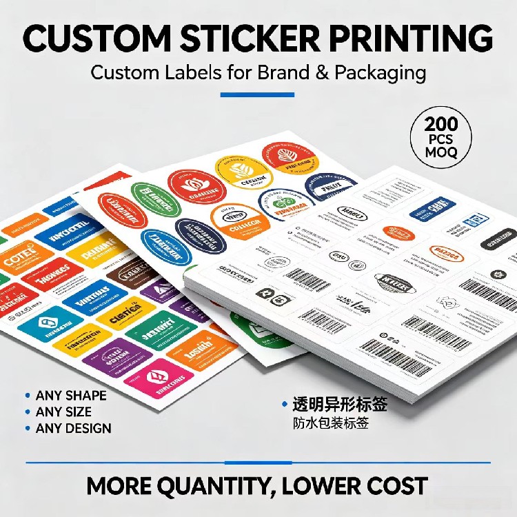 Custom Die Cut Stickers Custom Logo Stickers Custom Printed Labels Custom Sticker Label Any Shape High End Sheet Customization Low MOQ Bulk Discount - Image 4