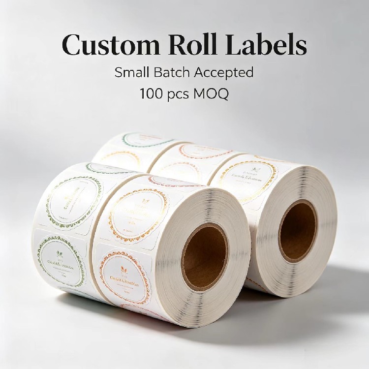 Custom Roll Labels Custom Die Cut Labels Custom Printed Labels Custom Logo Stickers Any Shape Low MOQ 100pcs Bulk Discount - Image 6