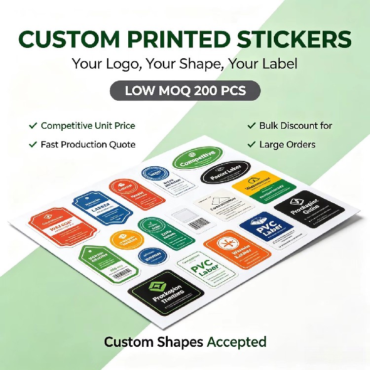 Custom Die Cut Stickers Custom Logo Stickers Custom Printed Labels Custom Sticker Label Any Shape High End Sheet Customization Low MOQ Bulk Discount - Image 2