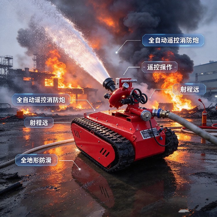 Remote Controlled Tracked Fire Fighting Robot HD Video Reconnaissance - Image 4