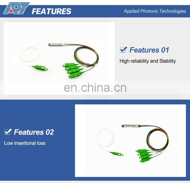 Package Fc Sc St Lc Connectors Plc Fiber Optical Ftth Mini Splitter Equipment