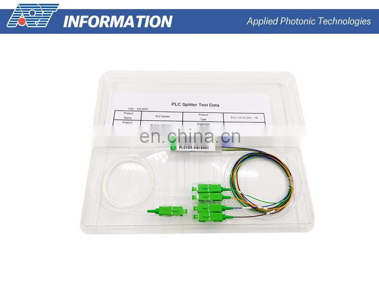 Package Fc Sc St Lc Connectors Plc Fiber Optical Ftth Mini Splitter Equipment