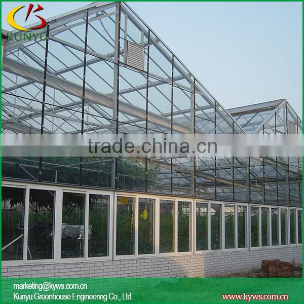 Venlo roof acrylic greenhouse glass polycarbonate greenhouse