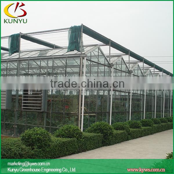 Venlo roof acrylic greenhouse glass polycarbonate greenhouse