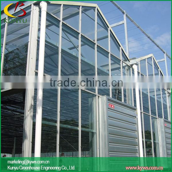 Venlo roof acrylic greenhouse glass polycarbonate greenhouse