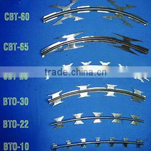 BTO-22 razor blade razor barbed wire 430 coil factory price
