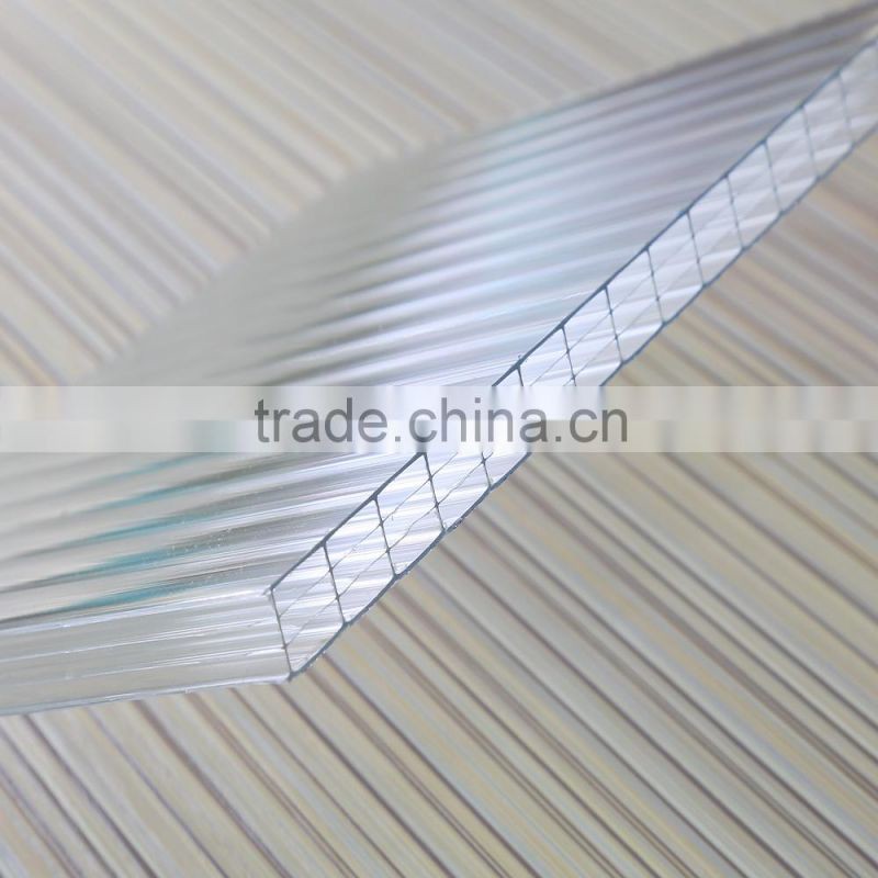 polycarbonate hollow sheet roof price for car garage tents/roof