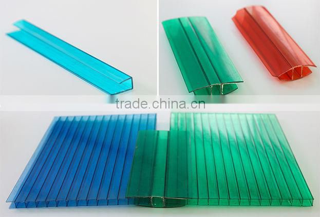 polycarbonate hollow sheet roof price for car garage tents/roof