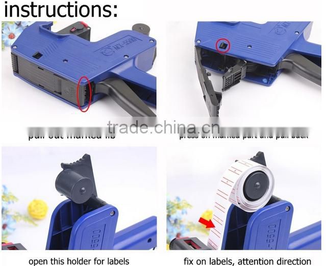 China Manufacturer Mixed Color Price Labeller Tag Marker Pricing Gun Labeller