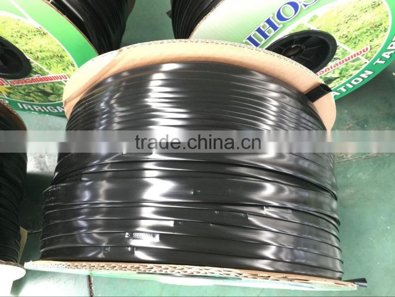 PE Raw material flat emmiter drip tape manufacture with irrigation dripline in China for Agriculture