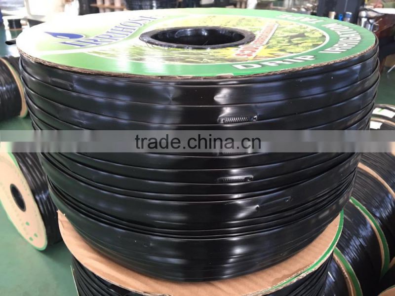 0.18mm China PE raw material flat emmiter drip tape for agricultural farmland irrigation