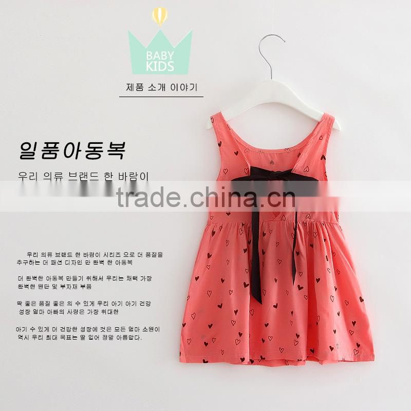 Hot sell high quality new fashion design girls dresses for 100-140cm girls