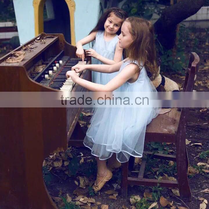 European and American children's clothing boutique children dress vest girl princess dress