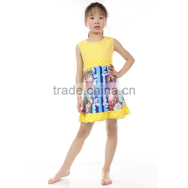 kids clothes cotton manufacturing wholesale childrens designer boutique clothing girls ruffles dress