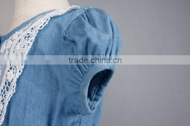 Girl's Dress with Linen Top And Chiffon Tutu skirt