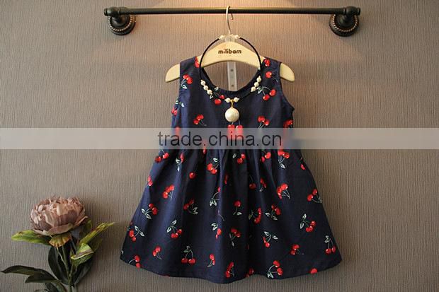 Hot sell high quality new fashion design girls dresses for 100-140cm girls