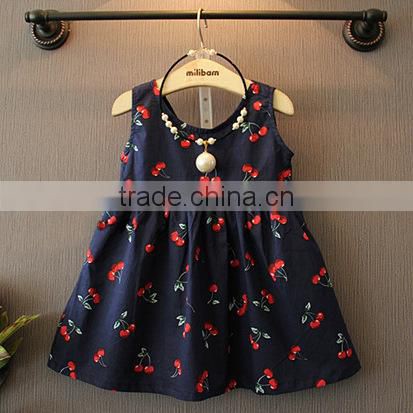 Hot sell high quality new fashion design girls dresses for 100-140cm girls