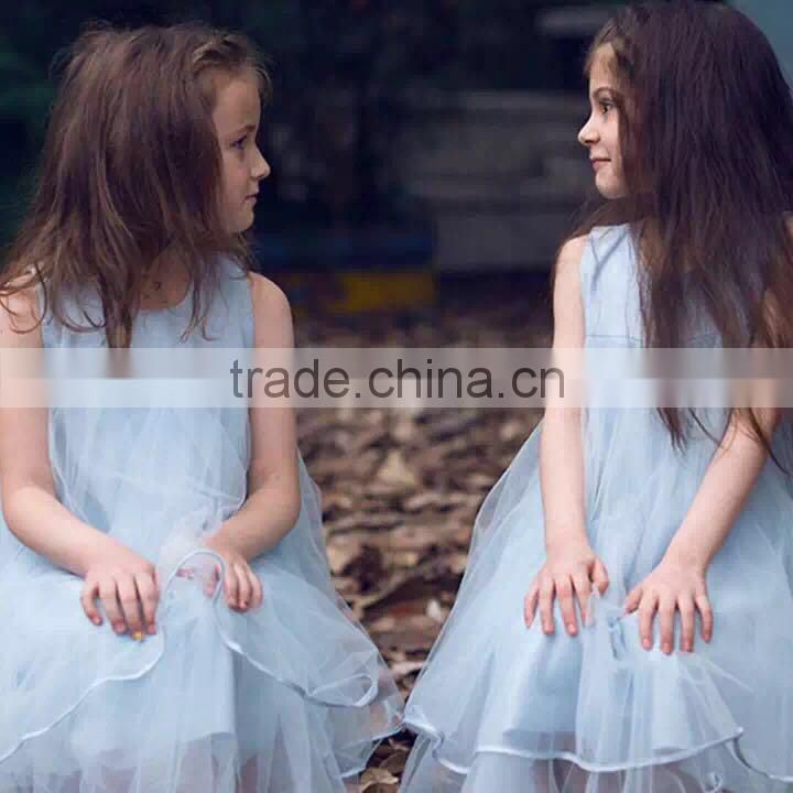 European and American children's clothing boutique children dress vest girl princess dress