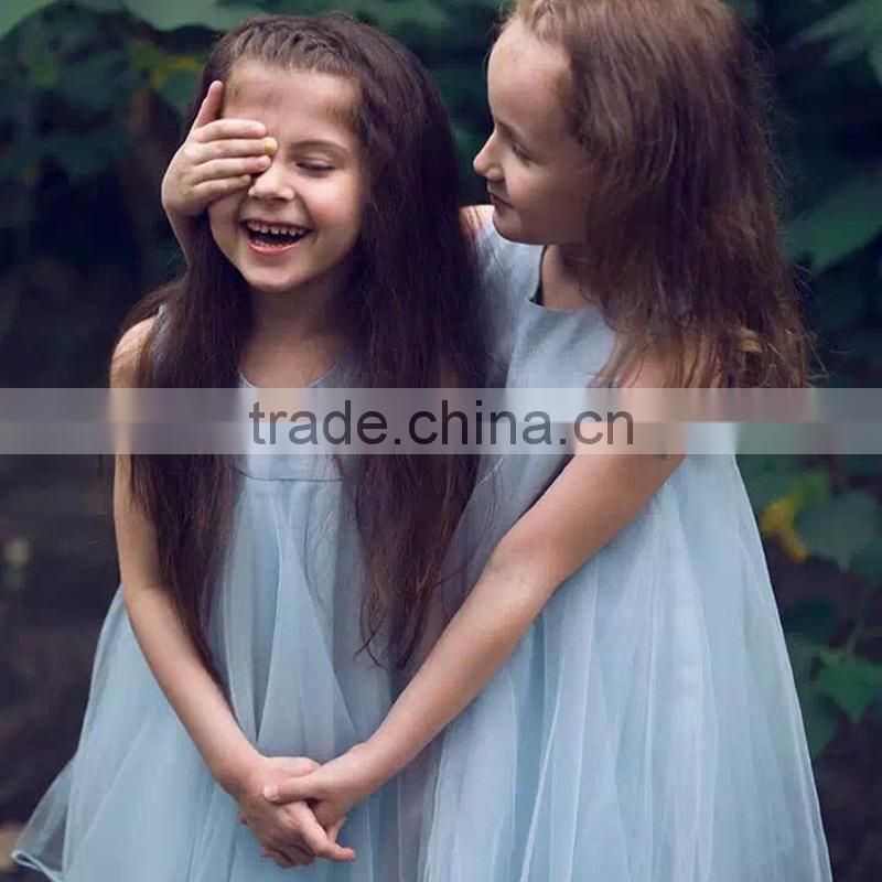 European and American children's clothing boutique children dress vest girl princess dress