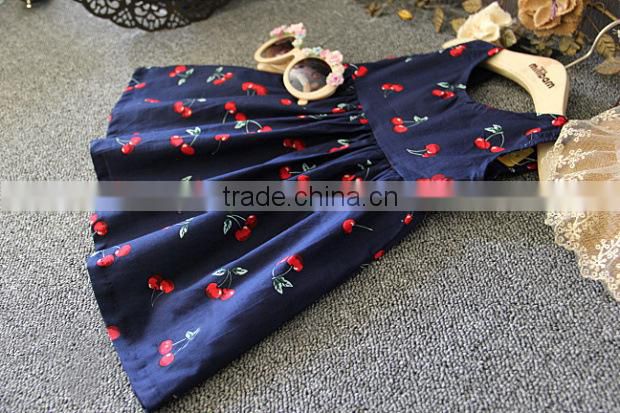 Hot sell high quality new fashion design girls dresses for 100-140cm girls