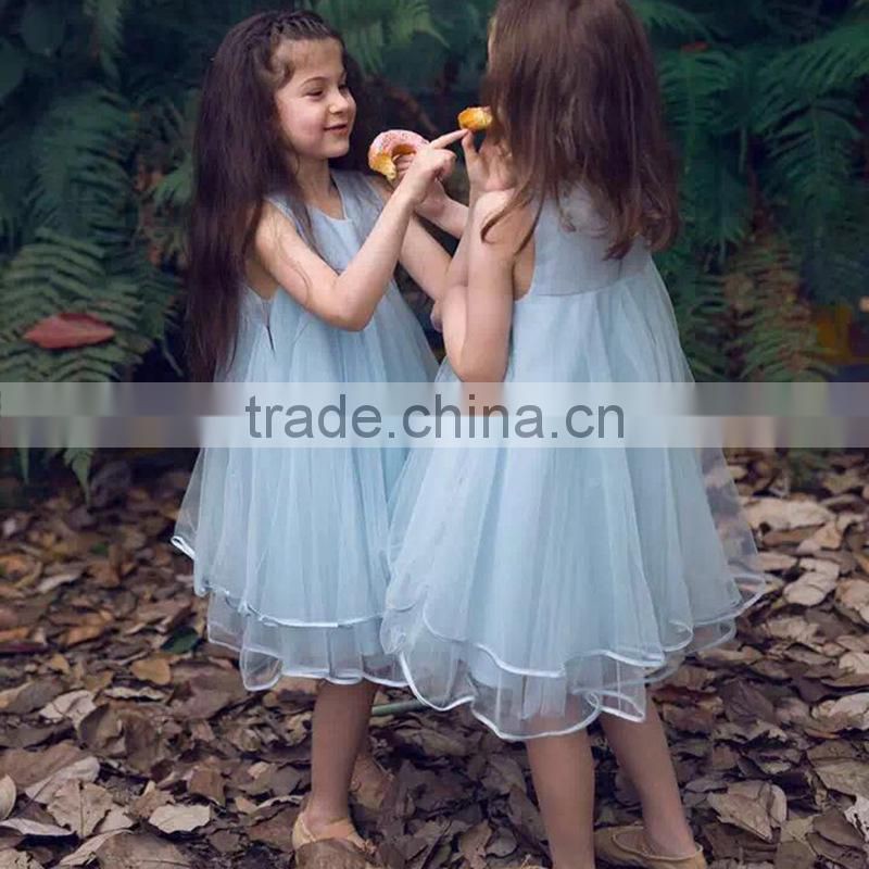 European and American children's clothing boutique children dress vest girl princess dress