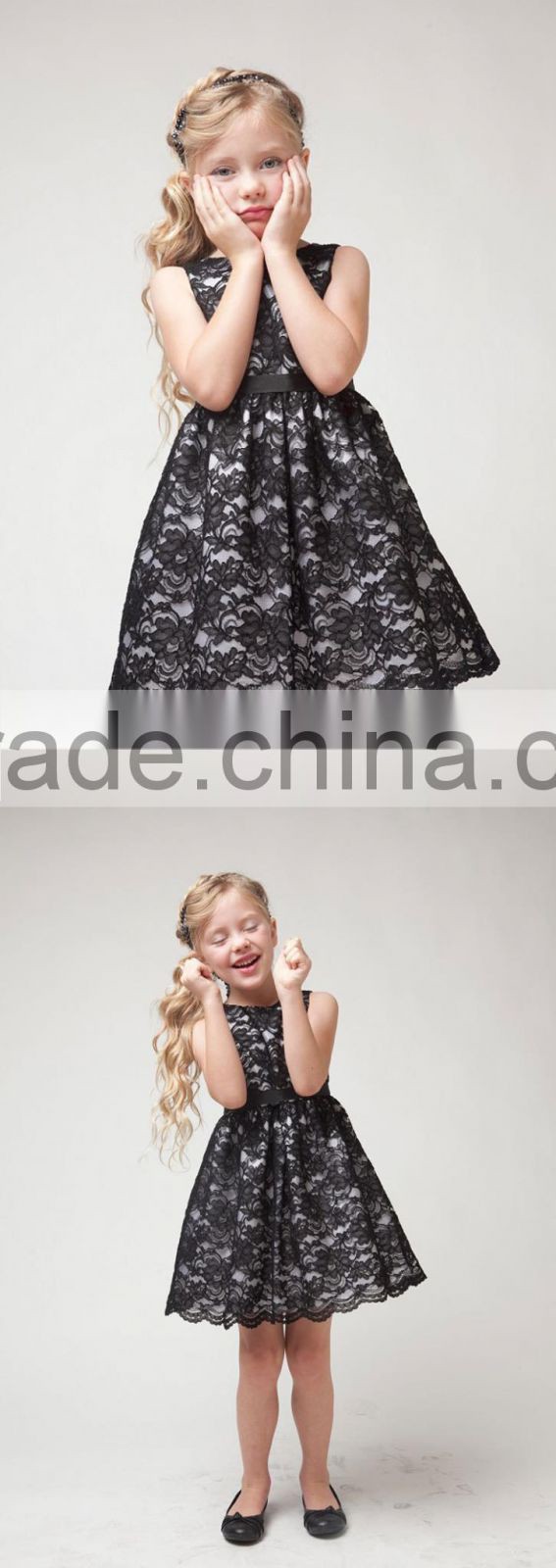 Sleeveless Lace Dress Girl Dress Kids Dress